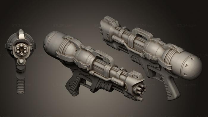 Оружие (Водяной пистолет, WPN_0009) 3D модель для ЧПУ станка